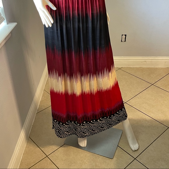 Red New Women’s striped sleeveless dress size Medium - Picture 9 of 13